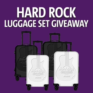 Hard Rock Luggage Set Giveaway | 8:30pm-11:00pm